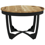 Tavolino da Salotto in Legno Massello Grezzo di Mango 60x40 cm