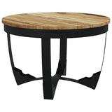 Tavolino da Salotto in Legno Massello Grezzo di Mango 60x40 cm
