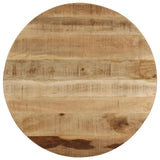 Tavolino da Salotto in Legno Massello Grezzo di Mango 60x40 cm