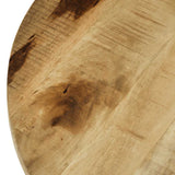 Tavolino da Salotto in Legno Massello Grezzo di Mango 60x40 cm