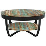 Tavolino da Salotto in Legno Massello Recuperato 65x32 cm