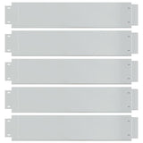 Pannelli di Recinzione per Prato 5 pz Acciaio Zincato 100x19 cm