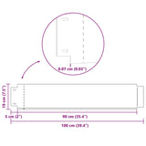 Pannelli di Recinzione per Prato 5 pz Acciaio Zincato 100x19 cm