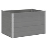 Letto Rialzato da Giardino in WPC 150x100x91 cm Grigio