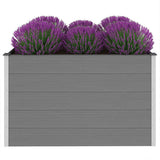 Letto Rialzato da Giardino in WPC 150x100x91 cm Grigio