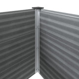 Letto Rialzato da Giardino in WPC 150x100x91 cm Grigio