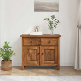 Credenza in Legno Massello di Mogano 75x30x65 cm