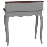 Scrivania in Legno Massello di Mogano 80x40x92 cm