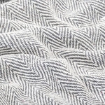 Copriletto in Cotone a Spina di Pesce 160x210 cm Grigio
