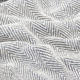 Copriletto in Cotone a Spina di Pesce 160x210 cm Grigio