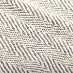 Copriletto in Cotone a Spina di Pesce 160x210 cm Grigio
