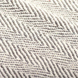 Copriletto in Cotone a Spina di Pesce 160x210 cm Grigio