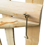 Cancello Singolo per Recinzione in Legno di Nocciolo 100x120 cm