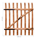 Cancello Singolo Recinzione Legno Nocciolo Impregnato 100x120cm