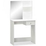 Toeletta in Legno truciolato 75x40x141 cm Bianco