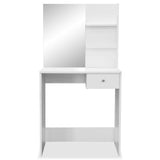 Toeletta in Legno truciolato 75x40x141 cm Bianco