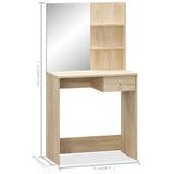 Toeletta in Legno truciolato 75x40x141 cm Rovere