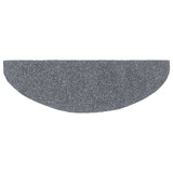 Tappetini per scale autoadesivi 15 pz 65x21x4 cm Grigio chiaro Semicircolari Grandi