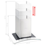 Cappa Aspirante a Muro 60 cm Acciaio Inossidabile 756 m/h LED
