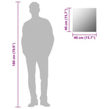 Specchio da Parete 40x40 cm Quadrato in Vetro