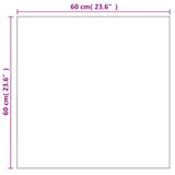 Specchio da Parete 60x60 cm Quadrato in Vetro