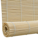 Tenda Avvolgibile in Bambù 80x220 cm Naturale