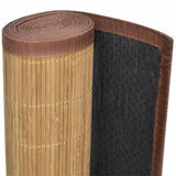 Tappeto in Bambù 100x160 cm Marrone