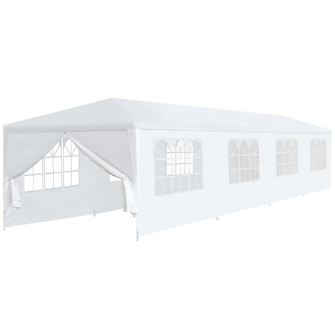 Gazebo da Giardino 3x12 m Bianco