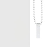 Tenda a Rullo per Doccia 100x240 cm Bianco