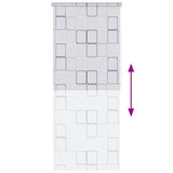 Tenda a Rullo per Doccia 80x240 cm Quadrati