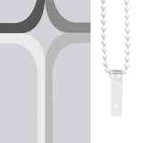 Tenda a Rullo per Doccia 80x240 cm Quadrati