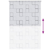 Tenda a Rullo per Doccia 140x240 cm Quadrati