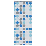 Tenda a Rullo per Doccia 120x240 cm con Motivo a Cerchi