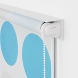 Tenda a Rullo per Doccia 120x240 cm con Motivo a Cerchi