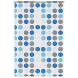 Tenda a Rullo per Doccia 140x240 cm con Motivo a Cerchi