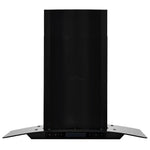 Cappa Aspirante a Muro Acciaio Inox 756 m/h 60 cm Nera