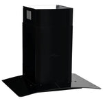 Cappa Aspirante a Muro Acciaio Inox 756 m/h 60 cm Nera