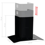 Cappa Aspirante a Muro Acciaio Inox 756 m/h 60 cm Nera