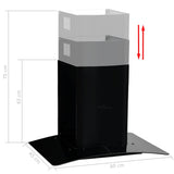 Cappa Aspirante a Muro Acciaio Inox 756 m/h 60 cm Nera