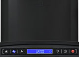 Cappa Aspirante a Muro Acciaio Inox 756 m/h 60 cm Nera
