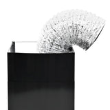 Cappa Aspirante a Muro Acciaio Inox 756 m/h 60 cm Nera