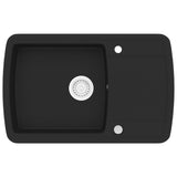 Lavello da Cucina in Granito Vasca Singola Nero