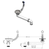 Lavello da Cucina in Granito Vasca Singola Nero
