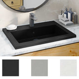 Lavandino in Granito 600x450x120 mm Nero