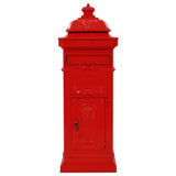 Cassetta della Posta in Alluminio Inossidabile Vintage Rossa