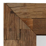 Specchio in Legno Massello di Recupero 50x110 cm