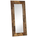 Specchio in Legno Massello di Recupero 50x110 cm