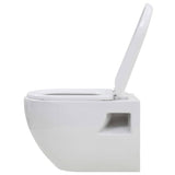 WC Sospeso in Ceramica Bianca