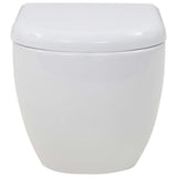 WC Sospeso in Ceramica Bianca