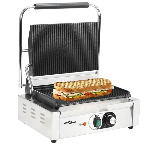 Griglia per Panini Scanalata 2200 W 43x30,5x20cm